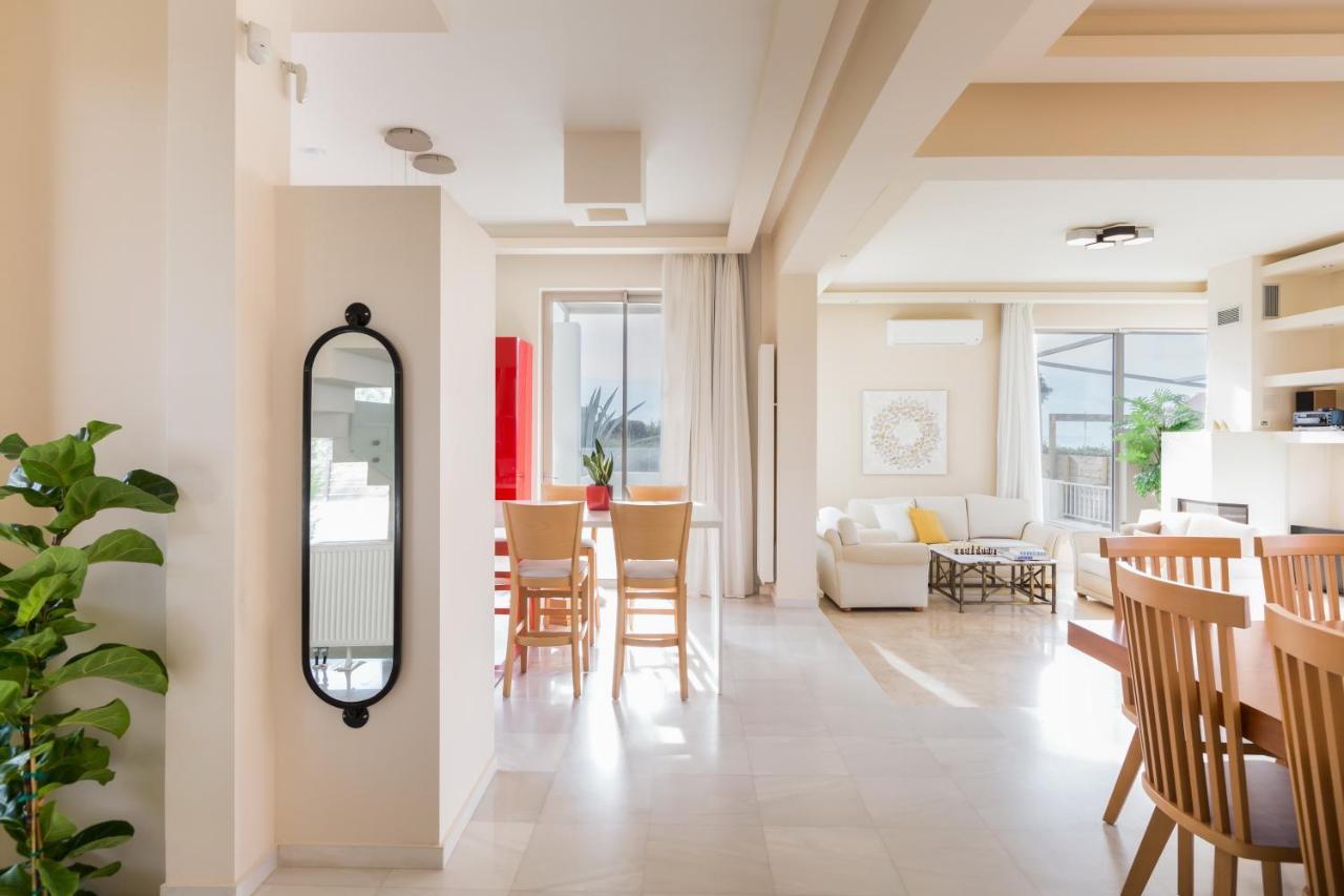 Lux Villa Mia With Heated Pool, 2Km To Beach & Childrens Area! Mikro Metochi 외부 사진