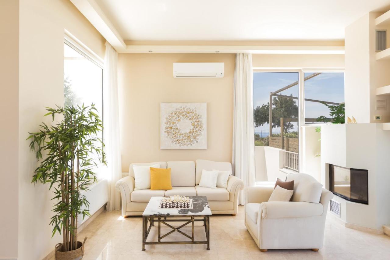 Lux Villa Mia With Heated Pool, 2Km To Beach & Childrens Area! Mikro Metochi 외부 사진